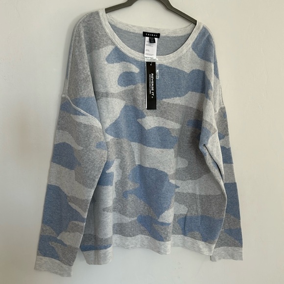 NWT Tribal Soft Cotton REVERSIBLE Sweater - Picture 2 of 7